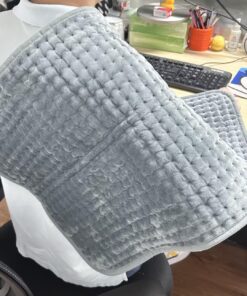 Heating Pad for Back Pain Relief Large 17 x 33, Electric Heated Pad Moist for Back Pain Muscle,Soft Heating Pads for Cramps, Abdomen, Waist, Neck, Shoulder with Heat Settings and Auto-Off (Gray) 17 x 33 Gray 47 71zEUkQLVUL