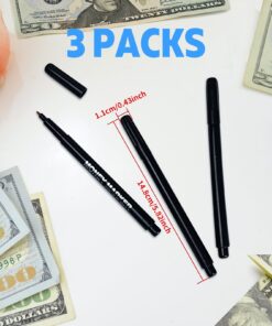 Alternative view of Easy Count E Counterfeit Money Detctor,3 Pack Counterfeit Bill Detector Pen.Bill Marker Checker. Pen to Check is Real,Money Marker Bill Detector Pen.Small Business Necessities.