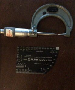 FretGuru 8-in-1 String Action Gauge Guitar Fret Ruler Precision Fret Rocker - Precise CNC Machined, Diamond Honed, Polished Edge Guitar String Height Gauge - Luthier Tool with Thick Leather Case inch 44 71zG2GAeBAL