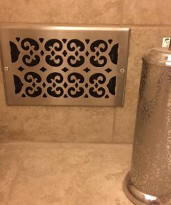 Decor Grates SP610W-NKL Scroll Steel Plated Wall/Ceiling Register, 6 x 10-Inch, 6 x 10 Inch, Brushed Nickel 19 71zG8qLZISL