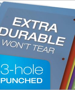 Cardinal Plastic Binder Dividers without Pockets, 8-Tab, Insertable Multicolor Tabs, Letter Size, 1 Set (84019), 8-1/2 x 11 9 71zGB3CTabL