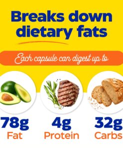 Enzymedica Lypo Gold, Digestive Enzymes for Fat Digestion, Offers Fast Acting Gas & Bloating Relief, 60 Count 60 Count (Pack of 1) Standard Packaging 17 71zGOvA6YCL 1