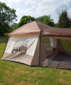 Wenzel Klondike 8 Person Water Resistant Tent with Convertible Screen Room for Family Camping Grey/Taupe 69 71zHImIDkRL