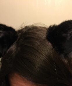 Hot Sweet Lovely Anime Halloween Cosplay Fancy Neko Cat Ears Hair Clip Black 23 71zHvJNojjL