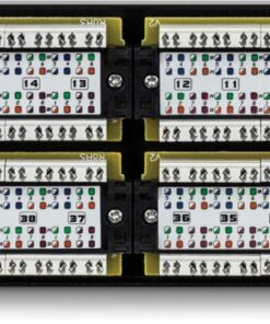 TRENDnet 48-Port Cat6 Unshielded Patch Panel, Wallmount or Rackmount, Compatible with Cat3,4,5,5e,6 Cabling, For Ethernet, Fast Ethernet, Gigabit Applications, Black, TC-P48C6 Rack Mount 17 71zI4UGM2 L