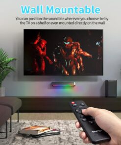 Smalody TV Speakers, Home Theater Speaker Wireless Audio Sound bar TV Speaker + Bass Subwoofer, Bluetooth Enabled/Optical/AUX/COAXIAL Inputs/Remote Control 28 71zICy9nA8L