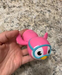 Munchkin® Wind Up Swimming Penguin Baby and Toddler Bath Toy, Pink 19 71zIUktMKtL