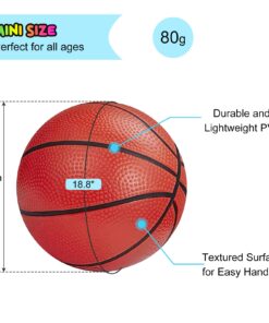 Alternative view of Iyoyo Mini Basketballs,3 Pack 6" Small Basketball Set with Pump Durable PVC Basketballs for Mini Basketball Hoop Mini Toy Basketball for Toddlers Kids Teenagers for Pool, Indoors, Outdoors