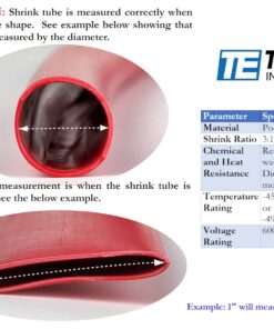 TEMCo 3/4" Marine Heat Shrink Tube 3:1 Adhesive Glue Lined 4 ft RED 0.75 Inch 4' Long, 1 Pack (Red) 11 71zJEBr7Y2L