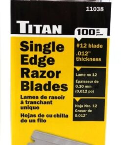 Titan Tools - Single Edge #12 Razor Blades (100-Piec (11038) 100-Piece #12 6 71zJNfdqsS