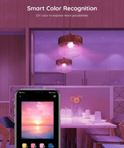 Govee Smart Light Bulbs, WiFi Bluetooth Color Changing Light Bulbs, Music Sync, 54 Dynamic Scenes, 16 Million DIY Colors RGB Light Bulbs, Work with Alexa, Google Assistant Home App, 4 Pack Multi-colored 4 Count (Pack of 1) 26 71zJO1NCQwS