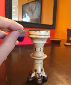 Wegiel Handmade European Ambassador Chess Set - Wooden 21 Inch Beech & Birch Board with Felt Base - Carved Hornbeam & Sycamore Wood Chess Pieces Ambassador - Brown 114 71zJf9sSfNL