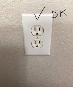 GE 6-Outlet Extender, Grounded Wall Tap, Adapter Spaced Outlets, 3-Prong, Multiple Plug, Quick and Easy Install, Cruise Essentials, UL Listed, White, 50759 1 Pack Standard Power Strip 43 71zJtqS3GzL