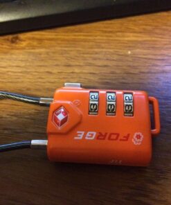 TSA Approved Cable Luggage Locks, Re-settable Combination with Alloy Body Orange 2 Pack 22 71zKnys4Z9L 1