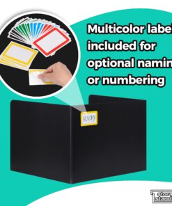 22-Pack Desk Dividers for Students - Durable & Waterproof Plastic Study Carrel Divider, Classroom Folders Teacher Supplies, Easy-to-Clean Plastic Privacy Shield Folder Boards for Student Desks, Black 22 17 71zLE5C5C2L