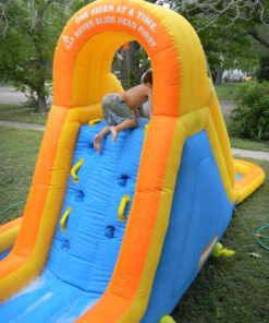 Blast Zone Spray N Splash 2 - Inflatable Water Park with Blower - Premium Quality - Easy Setup 26 71zMAdvshBL