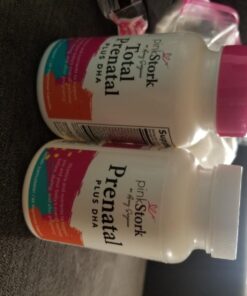 Pink Stork Total Prenatal Vitamins with DHA, Folate, Iron, Choline, and Vitamin B12. Prenatals for Women to Support Fetal Development, Pregnancy Must Haves - 60 Capsules, 1 Month Supply 35 71zMVmhUijL