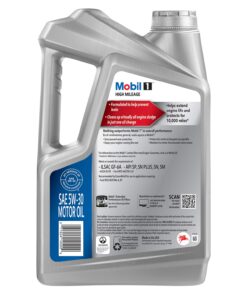 Mobil 1 High Mileage Full Synthetic Motor Oil 5W-30, 5 Quart Full Synthetic High Mileage 23 71zMg2APh9L