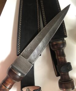 GladiatorsGuild 2607 Custom Handmade Damascus Steel Roman Gladius Sword Dagger Knife Short Sword Red Wood Handle (Replica) 43 71zMt8i6M0L