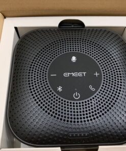 EMEET Conference Speakerphone M0 Plus, 4 AI Mics 360° Voice Pickup, Noise Reduction, USB C, Bluetooth Speakerphone for 8 People w/Daisy Chain for 16, Conference Speaker Compatible w/Leading Software Advanced M0 PLUS for 8 51 71zPfdNp9SL