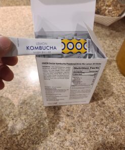 KOMBUCHA Lemon Kombucha Tea, 30 sticks x 5 grams, Zero Sugar, Sparkling Fermented Powdered Mix, Live Probiotics & Prebiotics, Healthy Drinks, Product of Korea 65 71zQRskG8WL