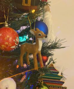 Kurt Adler Plush Animal Ornaments (2" to 4" Deer, Fox, Raccoon, and Squirrel) 2" to 4" Deer, Fox, Raccoon, and Squirrel 29 71zQhqIDbgL