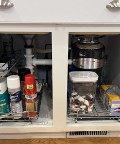 LYNK PROFESSIONAL® Pull Out Cabinet Organizer, 14"W x 18"D - Slide Out Drawers for Kitchen Cabinets - Sliding Pantry Shelves - Roll Out Shelf Storage for Pots, Pans - Lifetime Limited Warranty, Chrome 14" W x 18" D 14x18 Chrome 50 71zQrRnN9L