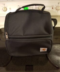 Carhartt Deluxe Dual Compartment Insulated Lunch Cooler Bag, Black Solid 57 71zRZHd9xKL