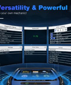 VDIAGTOOL VD30 Enhanced OBD2 Scanner, Car Code Reader, Universal Check Engine Light Code Reader, Auto Diagnostic Tool for All OBDII Vehicles, Turn Off CEL, Read/Clear Codes, Live Data, Voltage Test Blue 26 71zS4410B8L