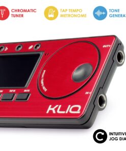 KLIQ MetroPitch - Metronome Tuner for All Instruments - with Guitar, Bass, Violin, Ukulele, and Chromatic Tuning Modes (MetroPitch, Red) 17 71zSF9hrfPL