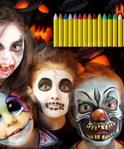 Painting Face kit Crayons, muscccm 16 Colors Makeup Face Paint Sticks Body Tattoo Crayons Kit for Kids, Children, Toddlers, Party, Cosplay 22 71zSoq1EznL