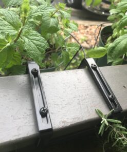 Panacea 89049 Ring Over The Deck Adjustable Flower Pot Holder, Black, 8-Inch 16 71zTSIRnaJL