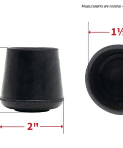 Shepherd Hardware 9226 1-1/2-Inch Inside Diameter Rubber Leg Tips, 2-Pack, Black 23 71zTf34vgNL