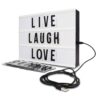 Northpoint Cinema Style 10-LED Home Decor Large Light Box with 109 Letters and Characters, Wall Mounted or Tabletop, Battery or USB Powered, White 8 71zTwh38BpL