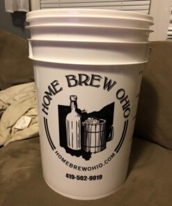 FastRack Fermentation Bucket Home Brewing Wine Fermenter 6.5 Gallon Fermenting Bucket with Lid 100% Food Grade-BPA Free Fermenting Bucket for Your Beer, Wine, Mead 32 71zUoT2UyiL