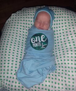 Miracle Blanket Swaddle Wrap - Newborn Essential Baby Blanket - Soft Sleep Sack Ideal for Newborns and Infants (Blue) Blue 21 71zVTLcLaSL