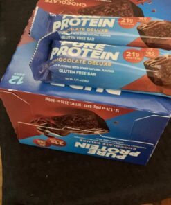 Pure Protein Bars, High Protein, Nutritious Snacks to Support Energy, Low Sugar, Gluten Free, Chocolate Deluxe, 1.76 oz., 12 Count(Pack of 1) (Packaging may vary) 29 71zVqCRORuL