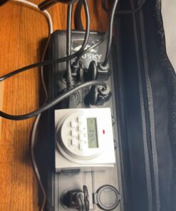 BN-LINK 7 Day Heavy Duty Digital Programmable Timer, FD60 U6, 115V, 60Hz, Dual Outlet, Indoor, for Lamp Light Fan Security UL Listed FD-60/U6 31 71zX2vAU1nL