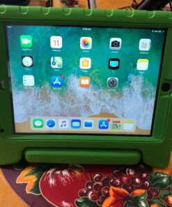 HDE Case for iPad 9.7-inch 2018/2017 Kids Shockproof Bumper Hard Cover Handle Stand with Built in Screen Protector for New Apple Education iPad 9.7 Inch (6th Gen) / 5th Generation iPad 9.7 - Green 37 71zXDPwgBtL