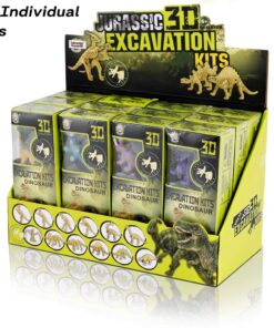 12 Pack: Dinosaur Excavation Kits for Kids, Dino Dig Kits, 3D Dig a Dinosaur Fossil and Figure Sets, Bulk Science Education Toys for Paleontology Archaeology STEM Learning Kids Activity Party Favors 34 71zXHF iLAL