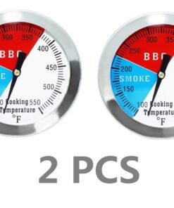 Alternative view of 2 inch BBQ Thermometer Gauge 2 Pcs Charcoal Grill Pit Smoker Temp Gauge Grill Thermometer Replacement for Smoker Grill Wood Charcoal Pit, Grill Temp Thermometer