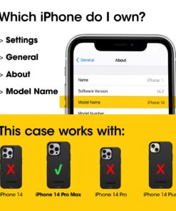 OtterBox iPhone 14 Pro Max (ONLY) Commuter Series Case - DONT BE BLUE (Blue), slim & tough, pocket-friendly, with port protection 7 71zZ8tIDKML