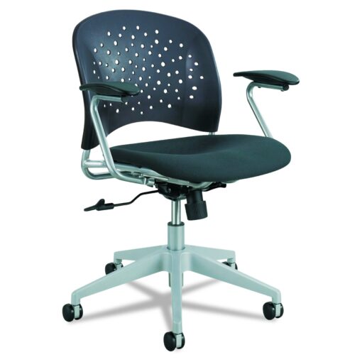 Safco Products 6803BL Reve Task Chair with Round Back, Black