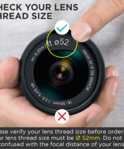 52MM 0.43x Altura Photo Professional HD Wide Angle Lens (w/Macro Portion) for Nikon D7100 D7000 D5500 D5300 D5200 D5100 D3300 D3200 D3100 D3000 DSLR Cameras 52MM 36 71zaBMlBIHL