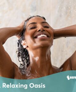 BigFoot Shower Curtain Liner – 72 x 72 PEVA Heavy Duty Shower Curtain with Rustproof Metal Grommet and 3 Magnetic Weights – Odor Free and Compatible with Standard Showers, Frosted Peva Frosted 72" X 72" Single 13 71zaKhagdZL