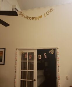 Circle Dots Paper Party Garland Streamer Backdrop (10 Feet Long) - Pink, White, Gold Glitter 1 13 71zaOwW0tyL