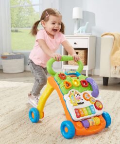 VTech Sit-to-Stand Learning Walker (Frustration Free Packaging) , Orange 19 71zb56LXTSL