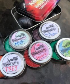 Crazy Aaron's Thinking Putty for Kids - DIY Special Effects Putty Kit (6 Putties Included)- Glow-In-The-Dark, Sparkle, Heat-Sensitive - Includes Colored Pencils and Instructional Mat - Never Dries Out 27 71zbQE6rTyL