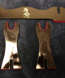 Ten Ryu – Samurai Sword Stand – Black Lacquered Wood Single Sword Stand with Red Velvet Holders and Ten Ryu Logo on Stand, Display Your Collection with Pride – MA-1SD 28 71zc8Buf3BL