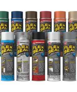 Flex Seal, 14 oz, 2-Pack, White, Stop Leaks Instantly, Waterproof Rubber Spray On Sealant Coating, Perfect for Gutters, Wood, RV, Campers, Roof Repair, Skylights, Windows, and More 22 71ze 0jXLL